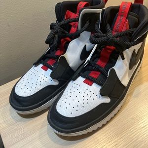 Size 14 Jordan 1 React High Black White 2019 Mens Shoes